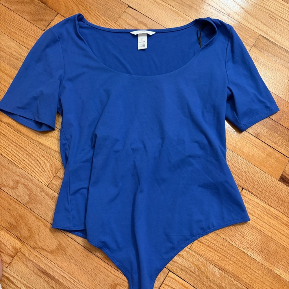 Women's Blue Bodysuit Top